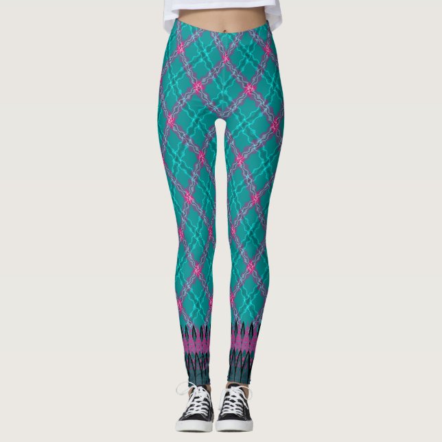 Leggings VegasRae-Cyan (Devant)