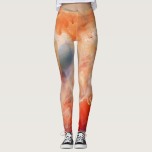 Leggings Veines de marbre liquide ardent