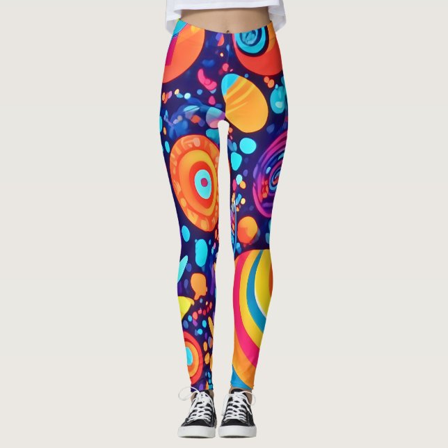 Leggings Véritable bulle Abstraite (Devant)