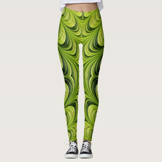 Leggings ~ Vert de Noël ~ Original (Devant)