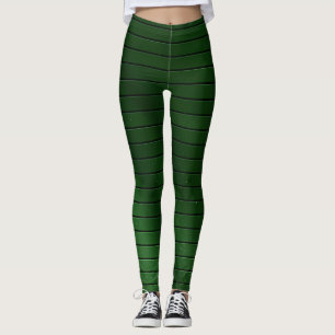Leggings verts métalliques