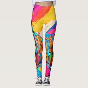 Leggings Vibes de rue colorées