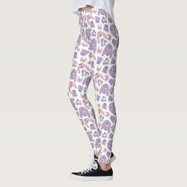 Leggings Vibes roses 90s Mode (Gauche)
