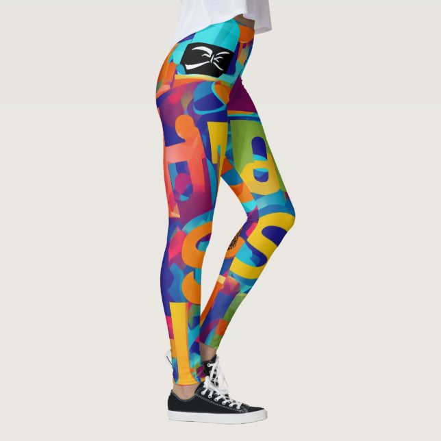 Leggings "Vibes urbaines : Casquettes en harmonie" (Droite)