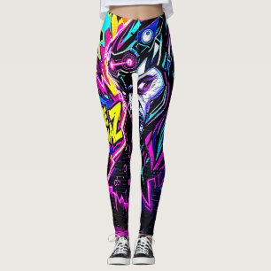 Leggings Vibrant Street Art