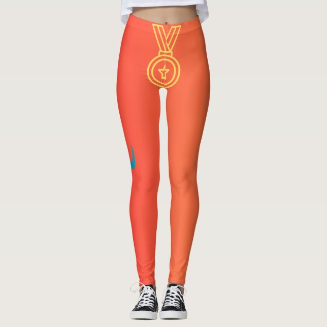 Leggings Victory Spirit Médaille inspirée par les Jeux olym (Devant)