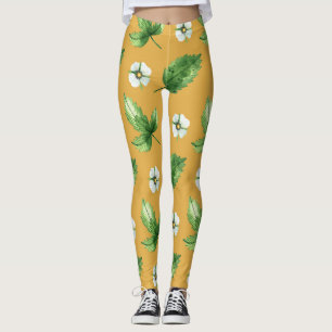 Leggings Vigne de fleurs de passion