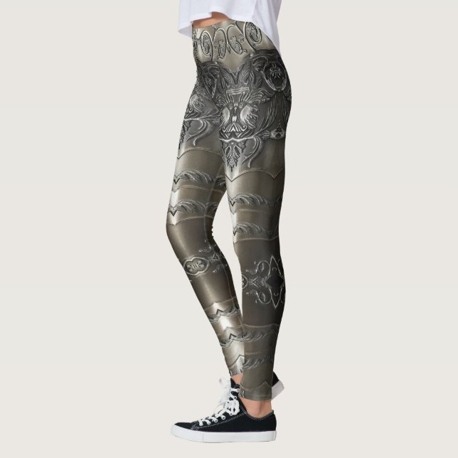 Leggings Viking Armor Design abstrait (Gauche)