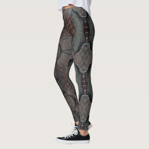 Leggings Viking Armor Design abstrait