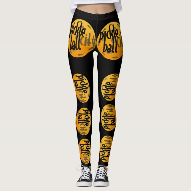 Leggings Ville de Pickleball (Devant)