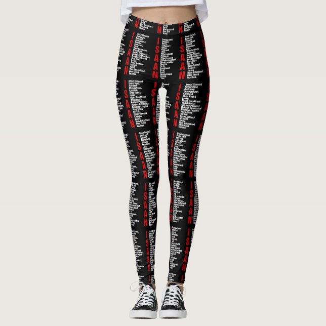 Leggings Villes d'Isaan, Thaïlande (Devant)