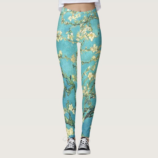 Leggings Vincent van Gogh Blossomong Aramande (Devant)