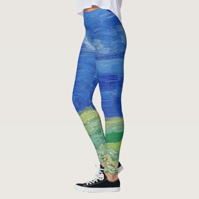 Leggings Vincent van Gogh - Les champs de roues sous Thunde (Gauche)