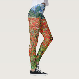 Leggings Vincent van Gogh - Poppy Field