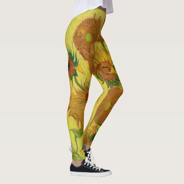 Leggings Vincent van Gogh - Vase avec quinze tournesols (Droite)