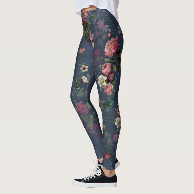 Leggings Vintage Indigo Magical Botanical Garden (Gauche)