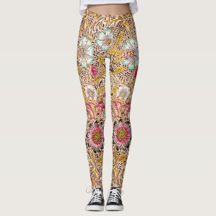 Leggings Vintage joli jaune Corncockle de William Morris