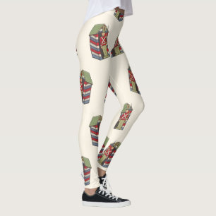 Leggings Vintage Motif de Noël, Nutcracker Toy Soldier