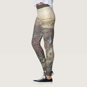 Leggings Vintage New York City, Manhattan, Brooklyn Bridge