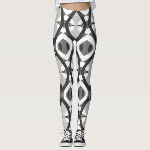 Leggings Vintage noir blanc classique "Ratti_Creative_Arts"