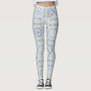Leggings Vintage Portugal Azulejo traditionnel