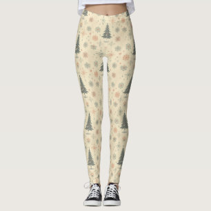 Leggings Vintage/rétro moderne Noël/hiver