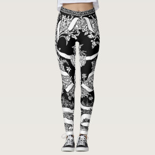 Leggings vintages de germes floraux