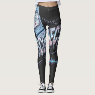 Leggings Vinyle mélancolique de téléphone à bascule Y2K déc