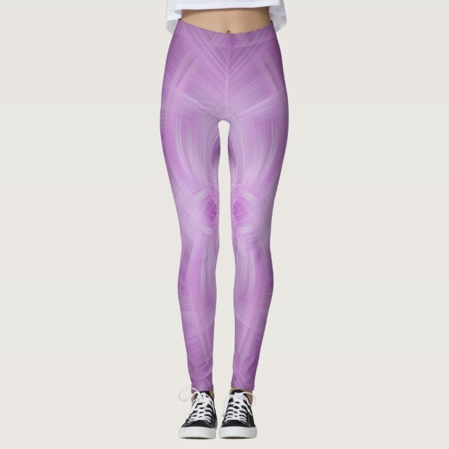 Leggings VIOLET - Art fractal - (Devant)
