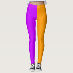Leggings Violet et orange 