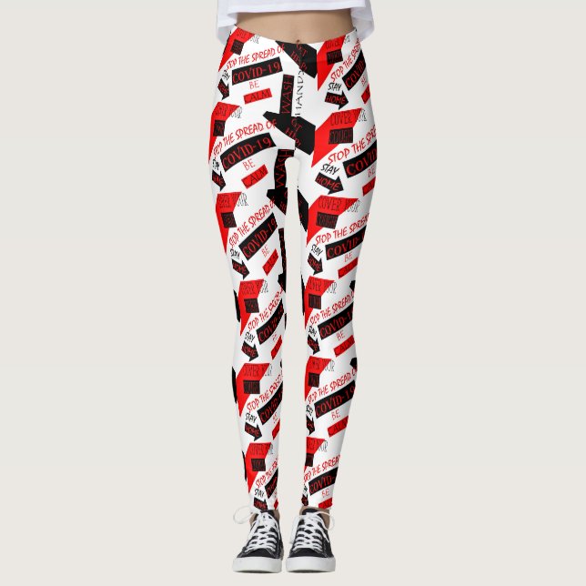 LEGGINGS VIRUS CORONA (Devant)