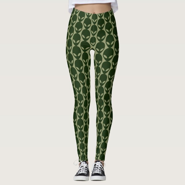 Leggings Visage Alien (Devant)