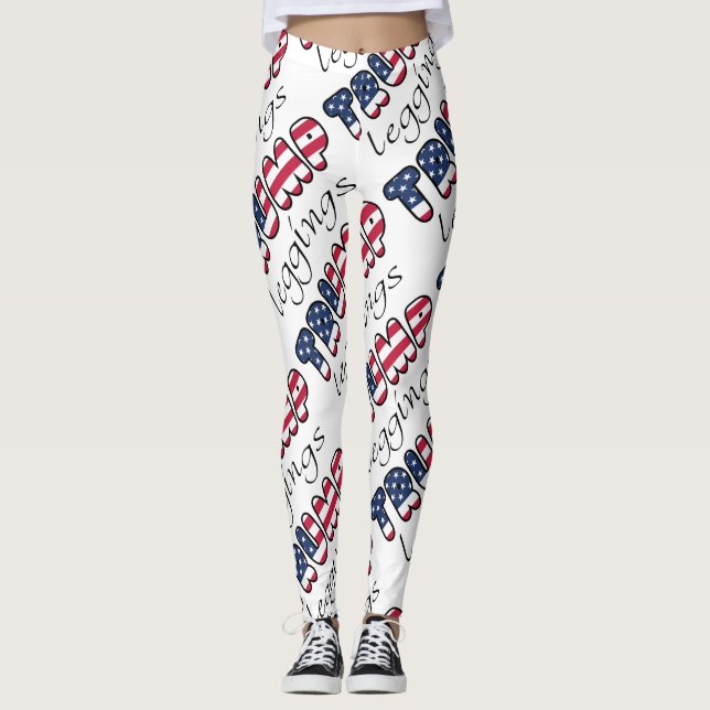 Leggings Vitesse patriotique d'élection de guêtres d'atout (Devant)