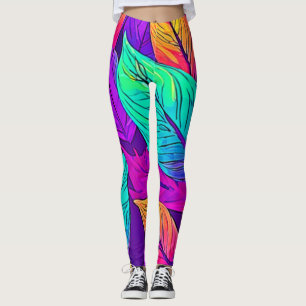 Leggings Vivid Motif feuille