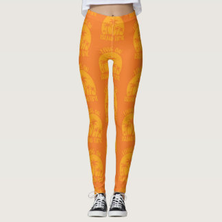 Leggings Vivre Sur L'Île Palmiers Et Coucher De Soleil