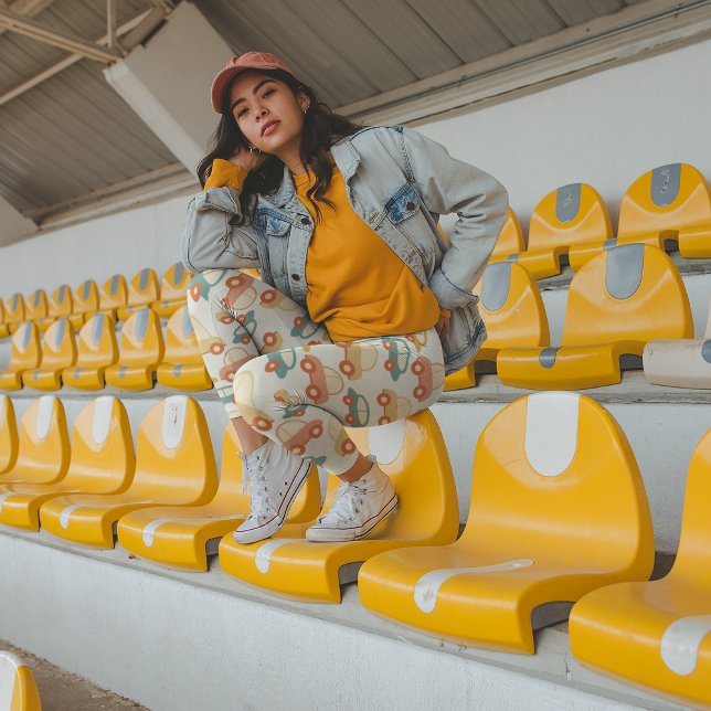 Leggings Voitures de jouets anciennes (Créateur téléchargé)