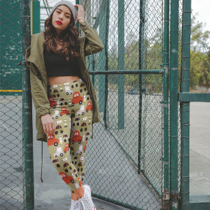 Leggings voitures et feux de circulation