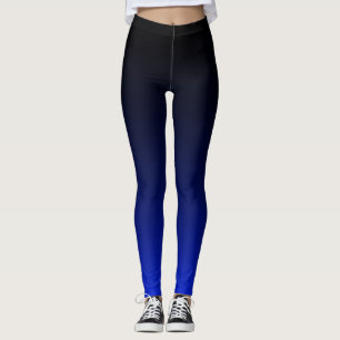 Leggings Votre couleur avec dégradé noir Ombre