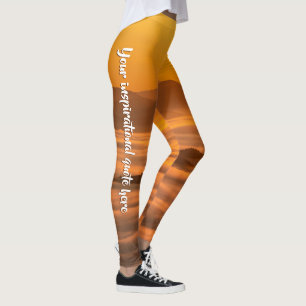 Leggings Votre soleil de texte personnalisé au-dessus du pa