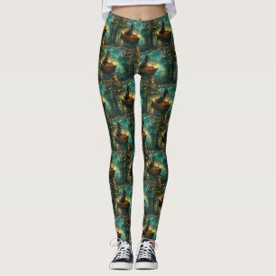 Leggings Voyage de Noël australien Kelpie