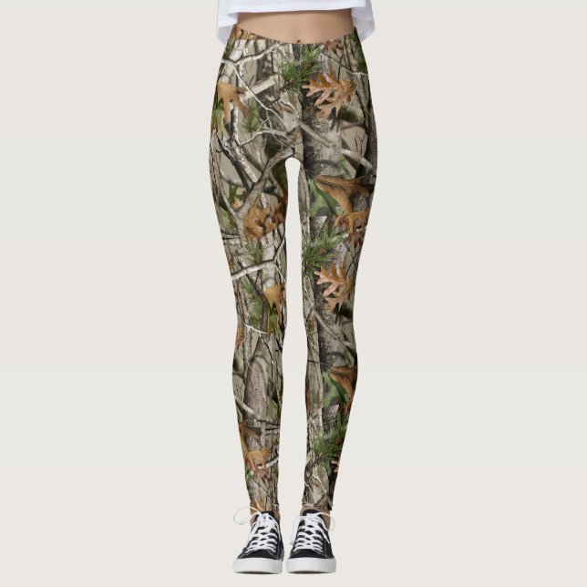 Leggings Vraies guêtres Camo du camouflage des femmes (Devant)