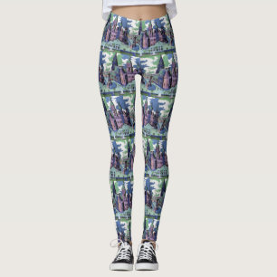 Leggings Vue de Kirchner de la place du château de Dresde B
