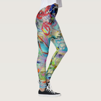 Leggings Warm Layers by Lydia's Art Sangria