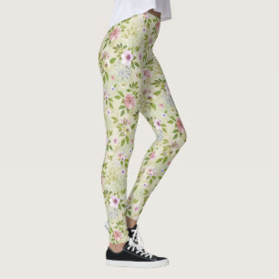 Leggings Watercolor Flowers seamless pattern II + your idea
