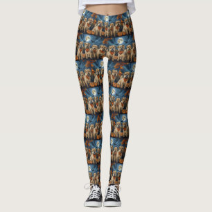 Leggings Wheaten Terrier Halloween Éffrayant