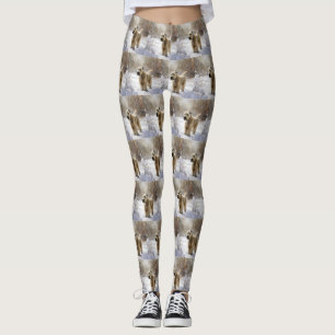 Leggings Wheaten Terrier Laisser neiger Noël