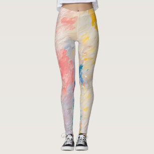 Leggings Whimsy Pastel Hues Dream Motif