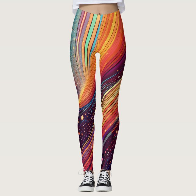 Leggings Whirlpool Abstrait (Devant)