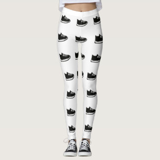 Leggings White Shoe Doodle
