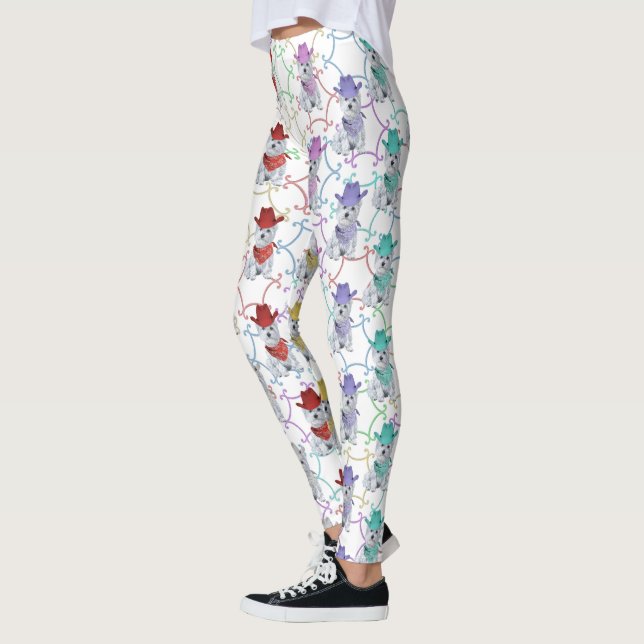 Leggings White Terrier de West Highland (Gauche)
